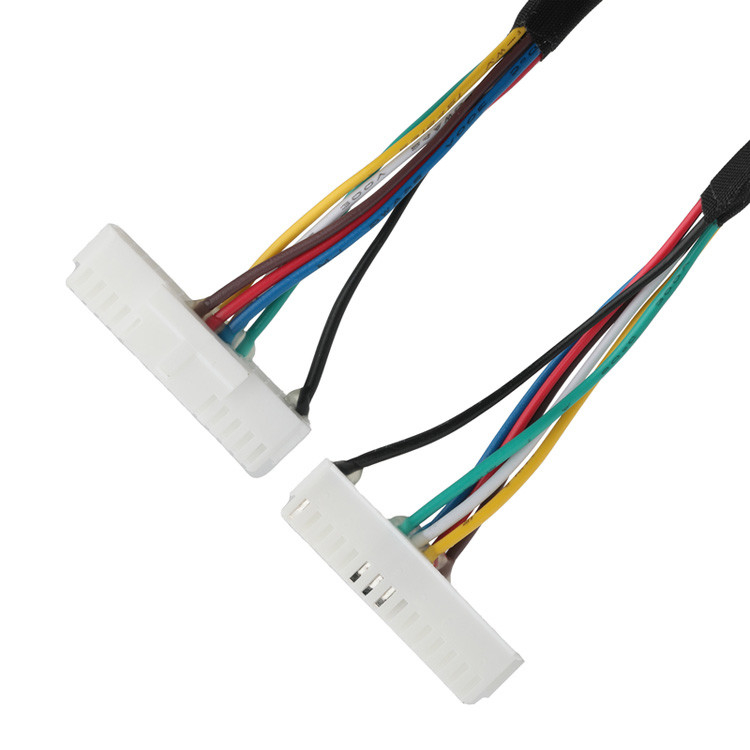 OEM/ODM Cable LVDS desde LHE PHSD 30P Pitch 2.0mm hasta A2545 20P Pitch 2.54mm, alambre UL1007 24AWG, color según el pin-out