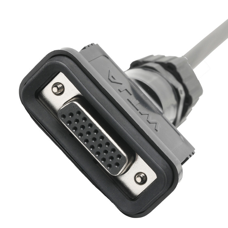 OEM/ODM Conjunto de cable LVDS de longitud personalizada ROHS desde HDB-26BMMA-SL7001 masculino hasta HDB-26BFFA-SL7001 femenino