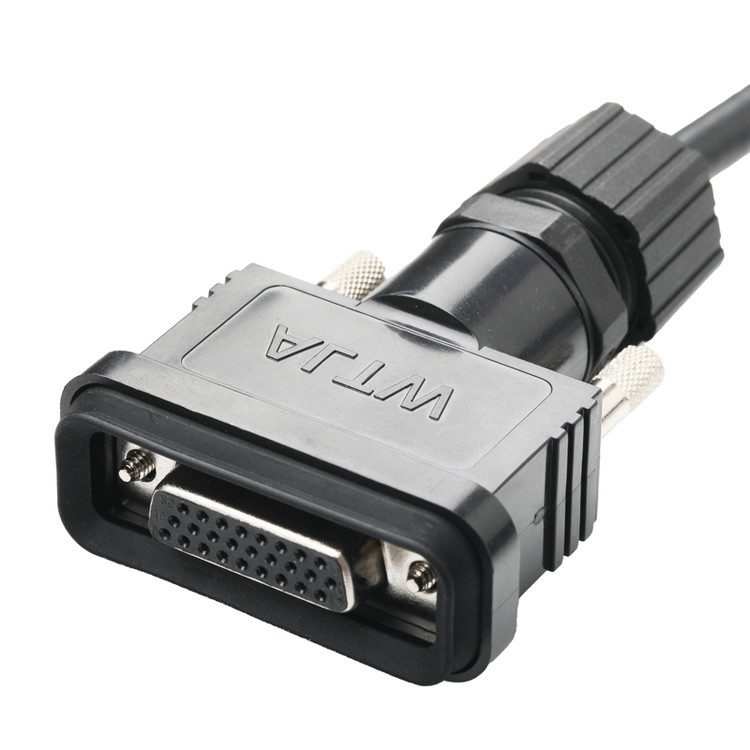 OEM/ODM Conjunto de cable LVDS de longitud personalizada ROHS desde HDB-26BMMA-SL7001 masculino hasta HDB-26BFFA-SL7001 femenino