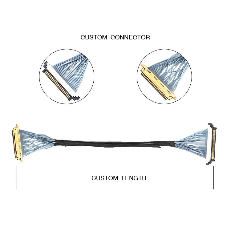 Kel Ssl20-30s a I 20454-030 Lvds Edp Cable de ensamblaje 0,5 mm Pitch 46 AWG
