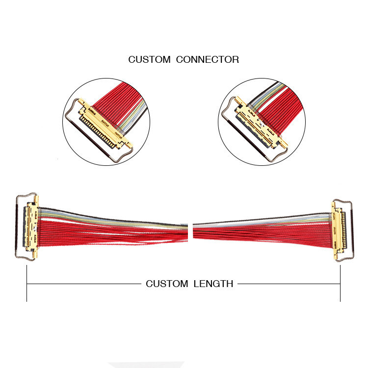 0.5mm Pitch 20453-220T-03 LVDS EDP Cable 20 Pin 20453 CABLINE-VS para el uso en las instalaciones eléctricas