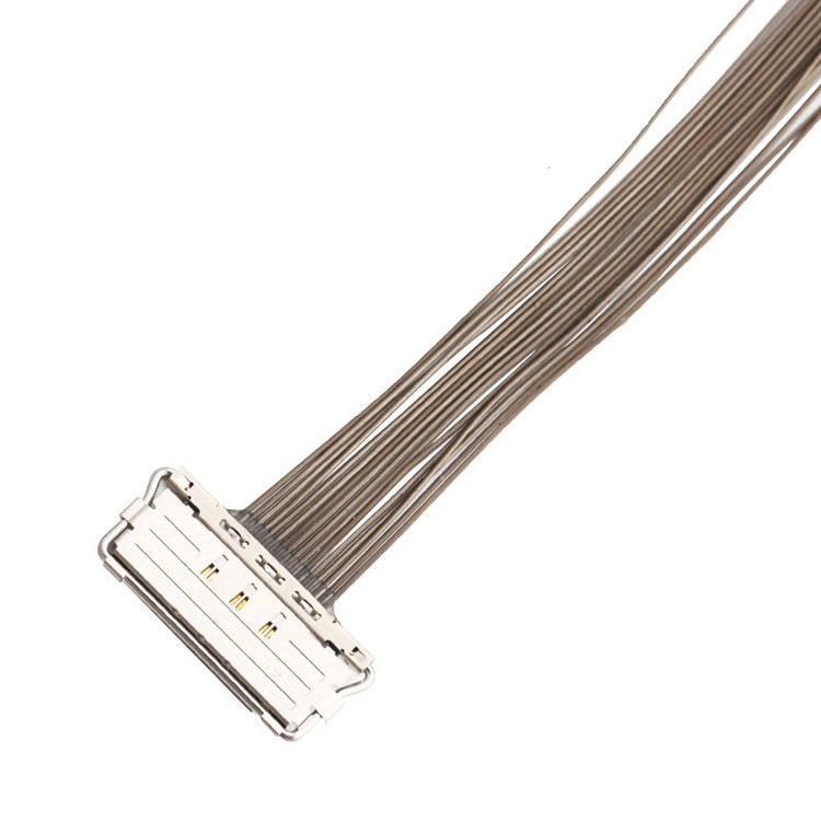 0.4mm Pitch LVDS EDP Cable 20679-20p Micro conector de visualización de lvds coaxial