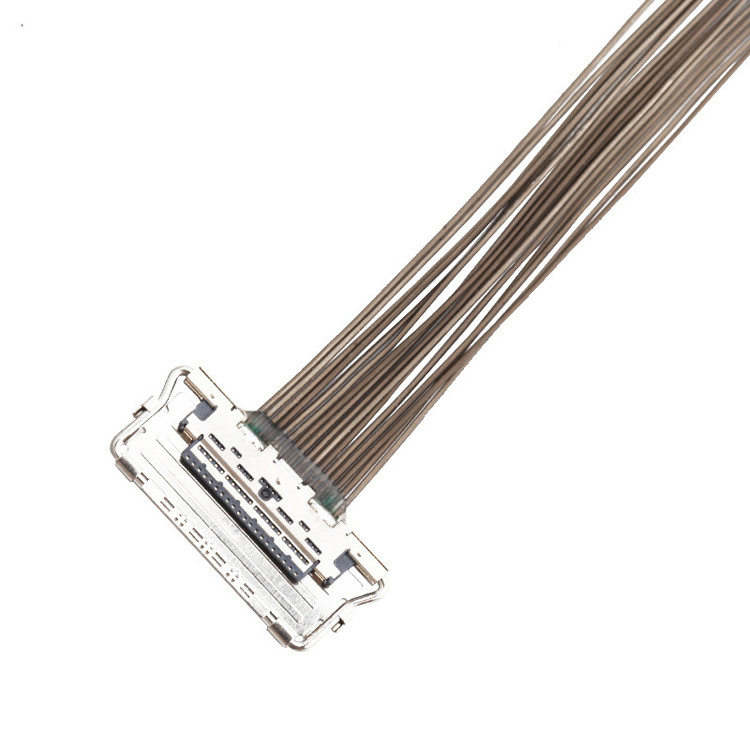 0.4mm Pitch LVDS EDP Cable 20679-20p Micro conector de visualización de lvds coaxial