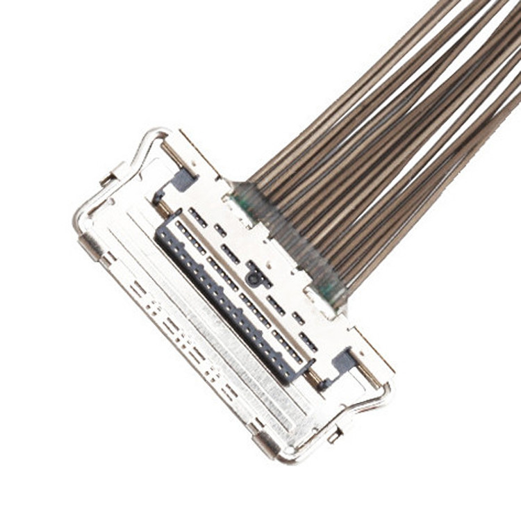 0.4mm Pitch LVDS EDP Cable 20679-20p Micro conector de visualización de lvds coaxial