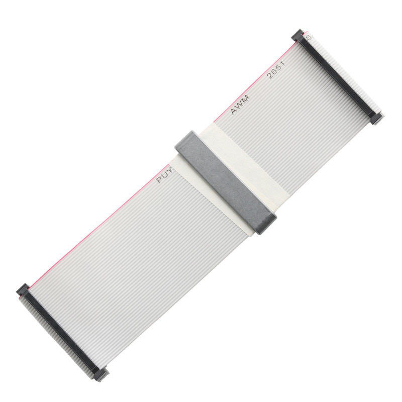 IDC FC-2*20P 40Pin Pitch de 2.54mm Negro PBT+G/F UL2651 28AWG IDC Cable de cinta plana de 1.27mm Pitch OEM/ODM