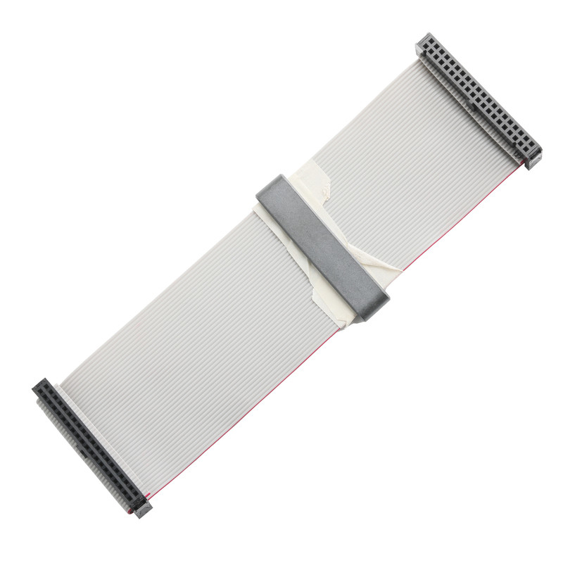 IDC FC-2*20P 40Pin Pitch de 2.54mm Negro PBT+G/F UL2651 28AWG IDC Cable de cinta plana de 1.27mm Pitch OEM/ODM