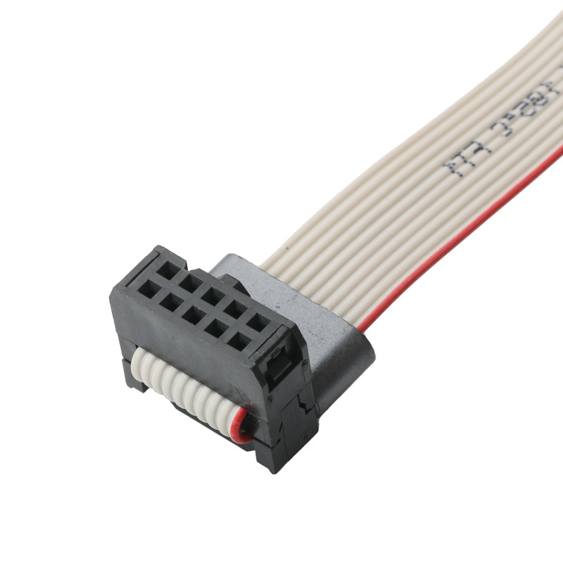 IDC FC-10Pin 2,54 mm de ancho UL2651 28AWG*10P Idc Cable de cinta plana 1,27 mm de ancho 10 pin para OEM / ODM electrónico
