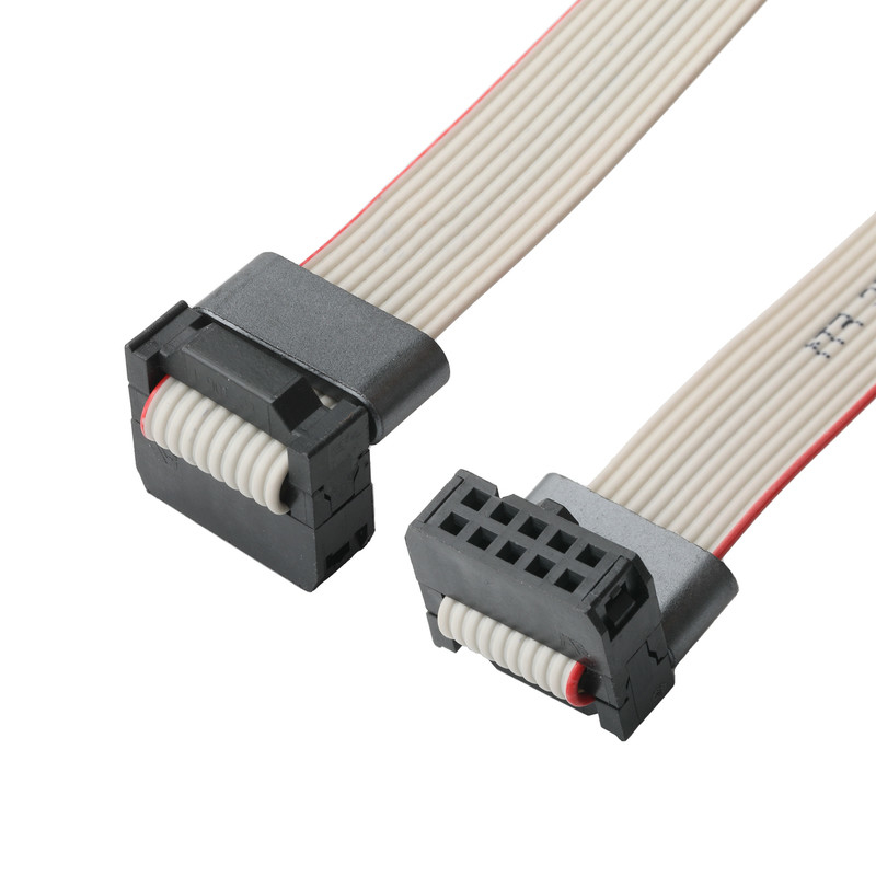 IDC FC-10Pin 2,54 mm de ancho UL2651 28AWG*10P Idc Cable de cinta plana 1,27 mm de ancho 10 pin para OEM / ODM electrónico
