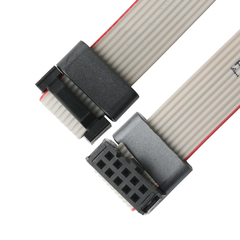 IDC FC-10Pin 2,54 mm de ancho UL2651 28AWG*10P Idc Cable de cinta plana 1,27 mm de ancho 10 pin para OEM / ODM electrónico
