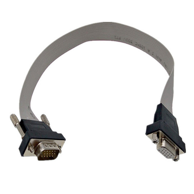 Varón de VGA HDB15 al conector femenino de la exhibición de los lvds del conector del cable de cinta 15pin