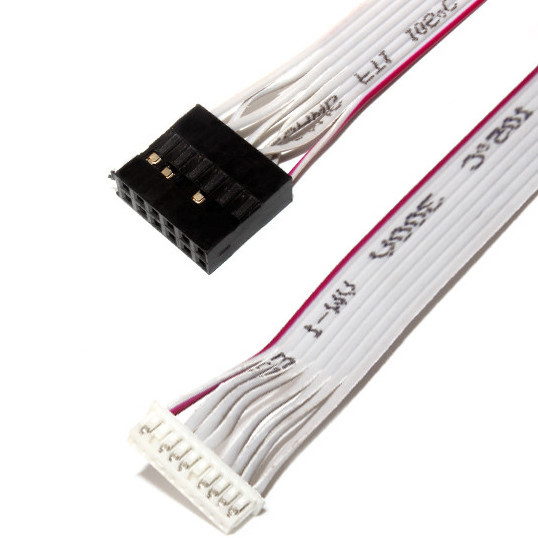 IDC 12 PIN Cable de cinta plana flexible DF19 a JST RF para el cable de alimentación PCBA