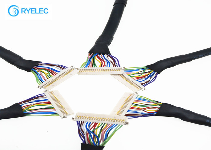 Asamblea de cable del conector LVDS de  DF19, 20 extensión Cablefor del Pin LVDS para el ordenador portátil