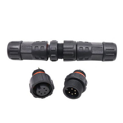 M12 3 pines de conector circular impermeable de cable femenino recto moldeado para pantalla LVDS OEM/ODM