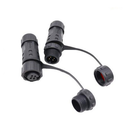 M12 3 pines de conector circular impermeable de cable femenino recto moldeado para pantalla LVDS OEM/ODM