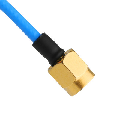 ROHS Bajo PIM Flex TFT-5G-402 RF Cable coaxial doble blindaje con chaqueta azul FEP OEM / ODM