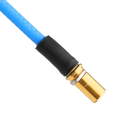 ROHS Bajo PIM Flex TFT-5G-402 RF Cable coaxial doble blindaje con chaqueta azul FEP OEM / ODM