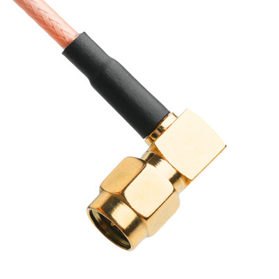 Conectores coaxial RF ROHS RG316 Cable RA SMA Enchufe conector de cable de enchufe en ángulo derecho