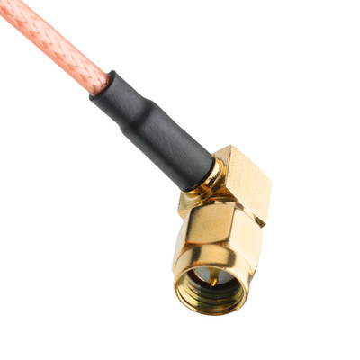 Conectores coaxial RF ROHS RG316 Cable RA SMA Enchufe conector de cable de enchufe en ángulo derecho