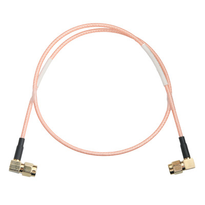 Conectores coaxial RF ROHS RG316 Cable RA SMA Enchufe conector de cable de enchufe en ángulo derecho