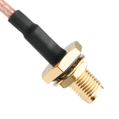 Contacto de oro RG316 Cable coaxial SMA macho conexión recta a SMA mujer conector de mamparo