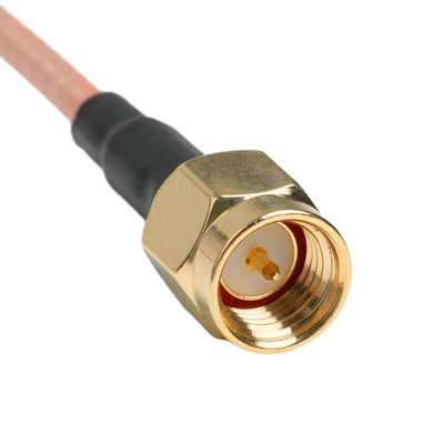 Contacto de oro RG316 Cable coaxial SMA macho conexión recta a SMA mujer conector de mamparo
