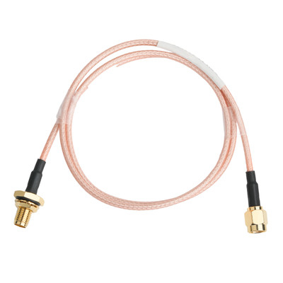 Contacto de oro RG316 Cable coaxial SMA macho conexión recta a SMA mujer conector de mamparo