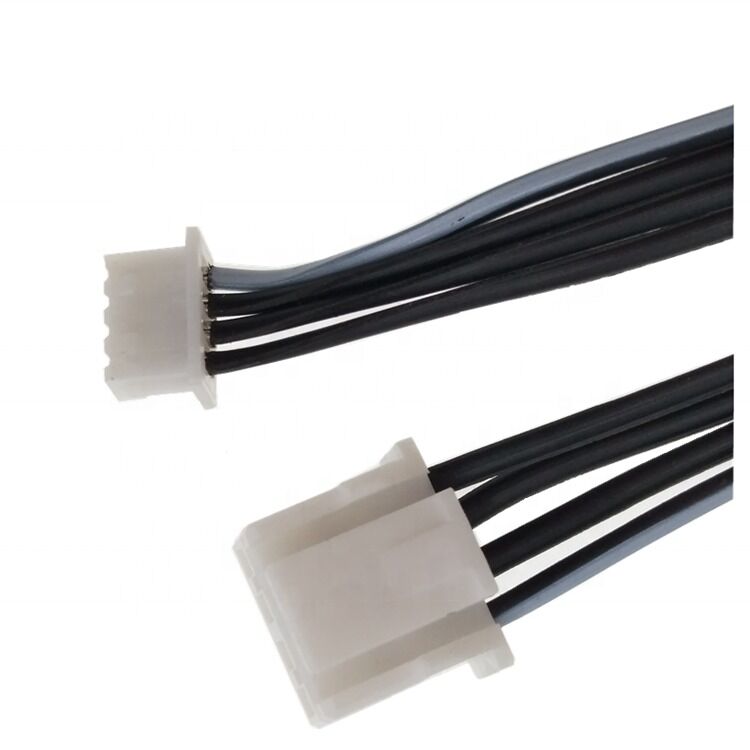 Arnés de alambre personalizado con cable de conector JST de altura 2.0 y cable de cinta plana 4Pin 24AWG de 300 mm de longitud