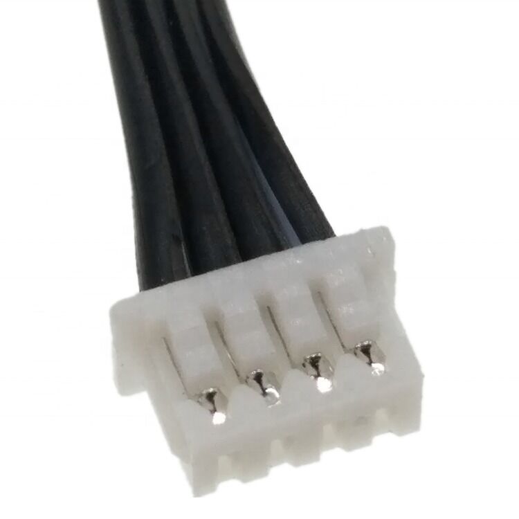 Arnés de alambre personalizado con cable de conector JST de altura 2.0 y cable de cinta plana 4Pin 24AWG de 300 mm de longitud