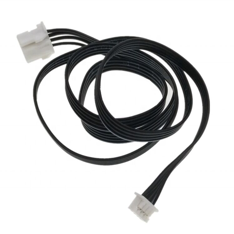 Arnés de alambre personalizado con cable de conector JST de altura 2.0 y cable de cinta plana 4Pin 24AWG de 300 mm de longitud