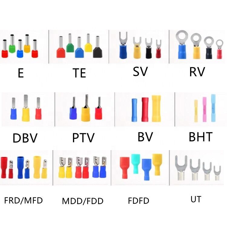 Conector M5 de terminal de acoplamiento de lugs bimetales aislados de 600V con longitud personalizable para aplicaciones electrónicas