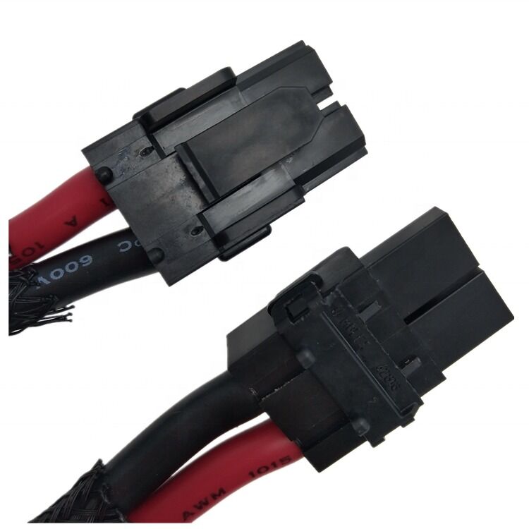 Arnés de cableado personalizado con conector Molex 428160212 de 2 pines y paso de 10 mm y cable de calibre 8 AWG