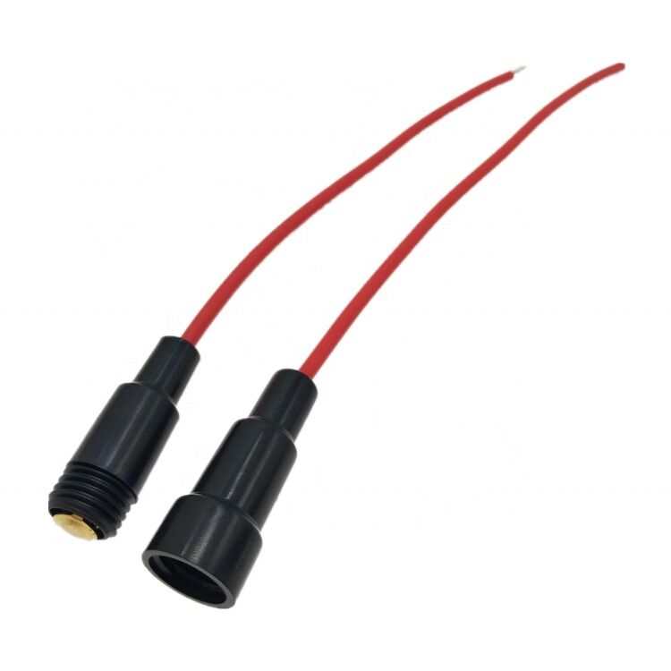 Portafusibles en línea de 5x20mm con cable 22AWG y clasificación de 250V para aplicaciones automotrices y marinas