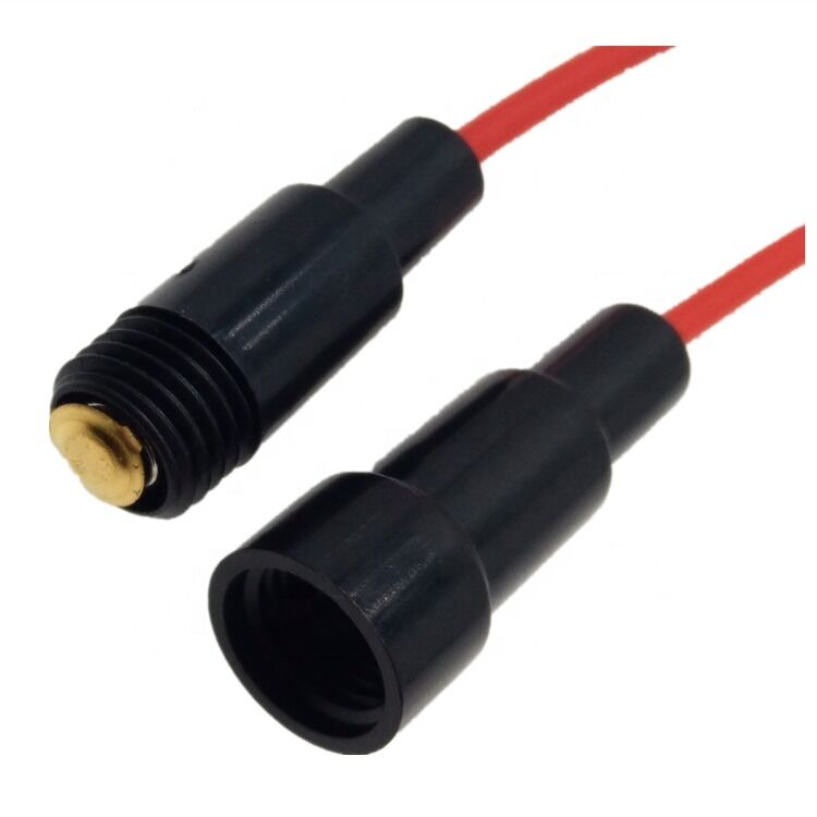 Portafusibles en línea de 5x20mm con cable 22AWG y clasificación de 250V para aplicaciones automotrices y marinas