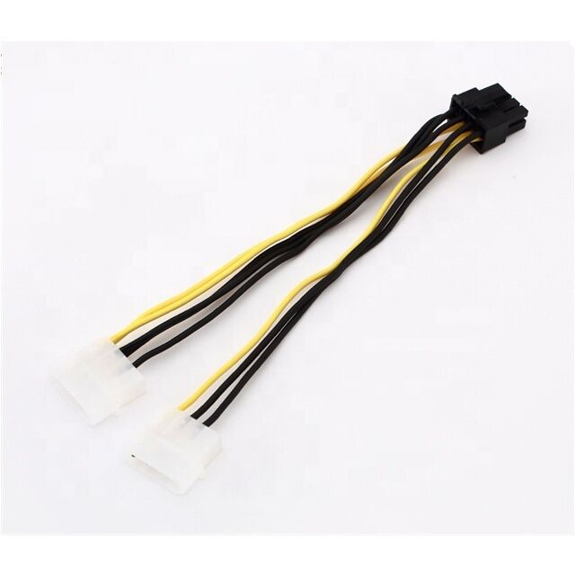18AWG PVC PCI-E Cable de alimentación 8 Pin Hombre a doble 8Pin ((6+2) Hombre GPU Power Splitter con opciones de longitud personalizadas