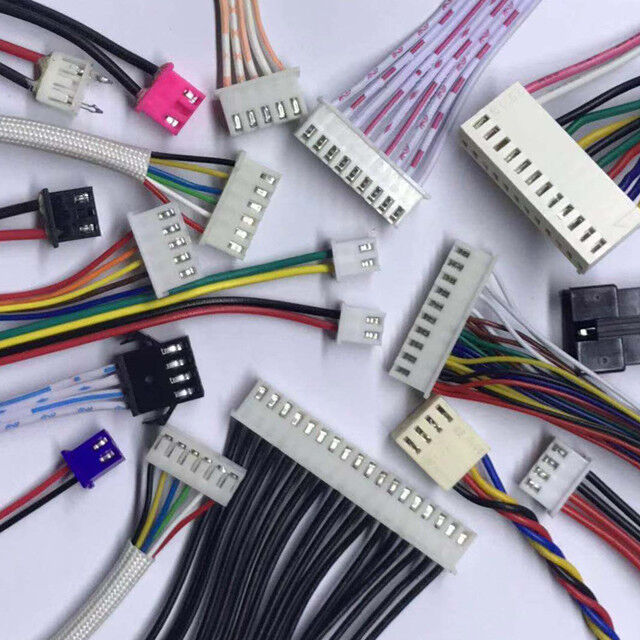Ensamblaje de cable automotriz con arnés de cables personalizado con núcleo de cobre, longitud personalizable y conector JST/Molex