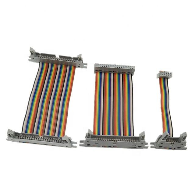 1.27mm Pitch 30AWG Conector IDC Revestido de Oro Flexible Cable de cinta plana para electrónica