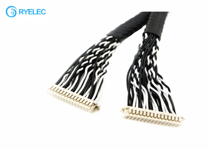 2*15 conector de la asamblea de cable del Pin  LVDS DF13-30DS-1.25C con la echada de 1.25m m