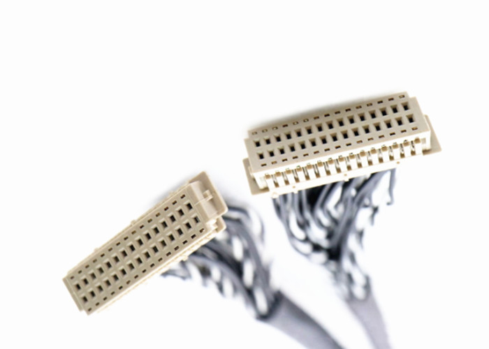 2*15 conector de la asamblea de cable del Pin  LVDS DF13-30DS-1.25C con la echada de 1.25m m