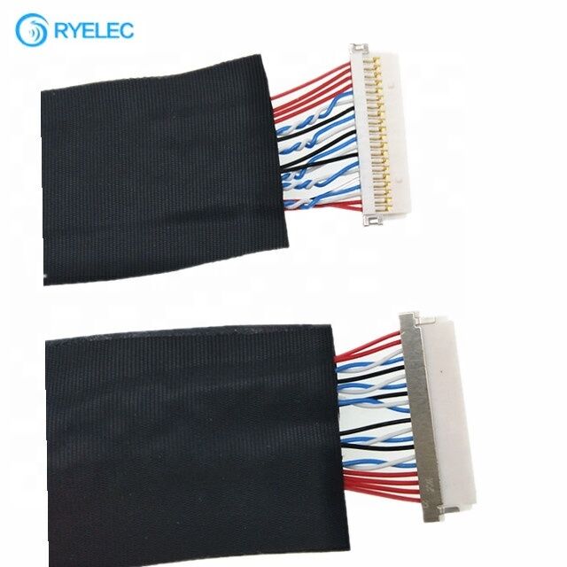 Hot Sale 20pin 1.0mm Pitch HRS DF19-20S-1C Both End Shield Flat Lvds Cable Assembly for Hydraulic Jack