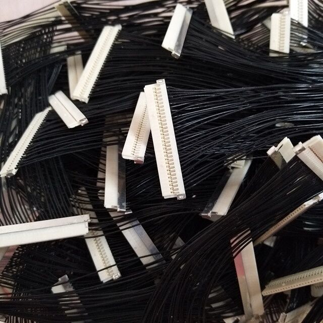 30 Pin DF19G-30S Hirose 1.0mm Pitch Connector to DF19 for TV / DVD Lvds Cable with 30awg Wire