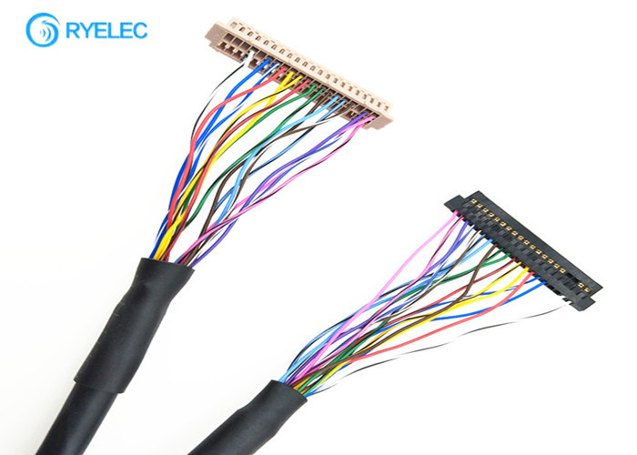 Asamblea de cable del conector LVDS del Pin DF13 de  40 a JAE  FI - conector de S20S 1.25m m