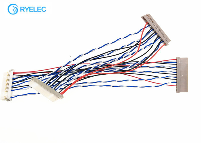 Df14 al Pin de la asamblea de cable de Coaxia LVDS del ordenador portátil Df19 20 20 a Pin  para la exhibición del Lcd