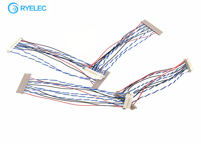 Df14 al Pin de la asamblea de cable de Coaxia LVDS del ordenador portátil Df19 20 20 a Pin  para la exhibición del Lcd