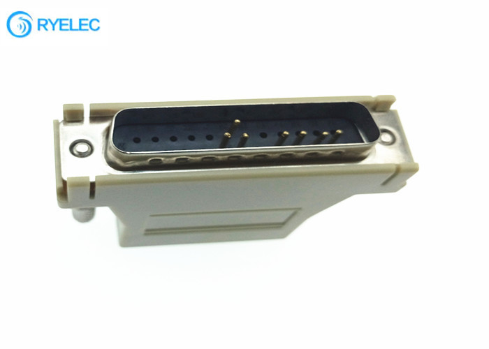 25 varón serial del Pin Db25 Rs232 al color modular femenino de la marfil del adaptador de la red Rj45