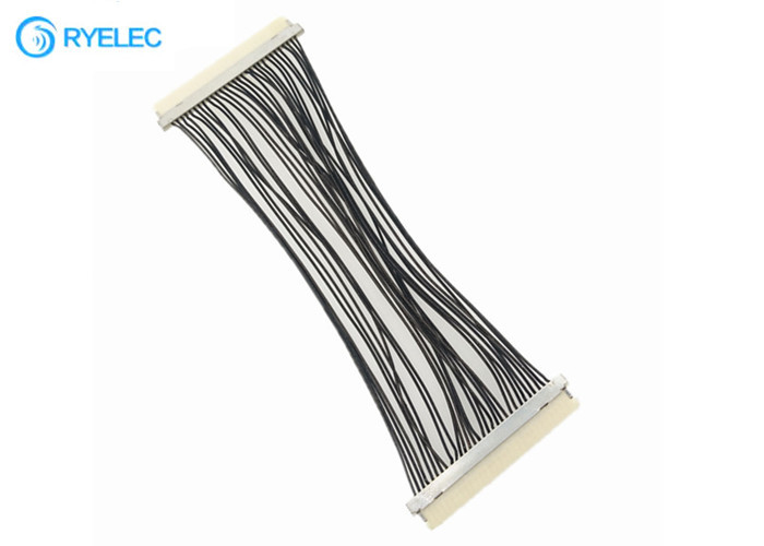 Cable DF19G - echada de la flexión de 30 Pin Lvds de 30S  1.0m m a DF19G-30S para la TV/el DVD con 30awg
