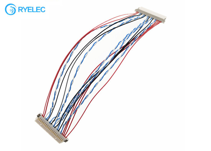 Cable de la conversión de Lvds de la serie de la haz de cables DF19 de  DF19-20S-1c Shell para el monitor LCD