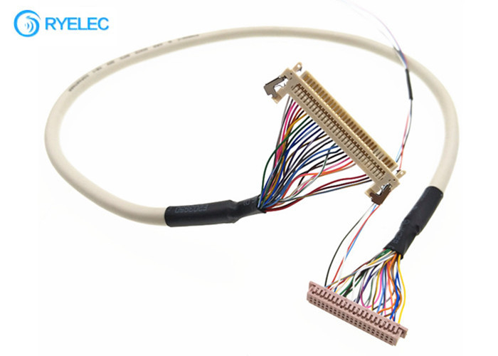 JAE FI-X30HL cerró el tipo 30PIN al cable de  DF13 40pin Lvds para el vídeo llevado del panel TV