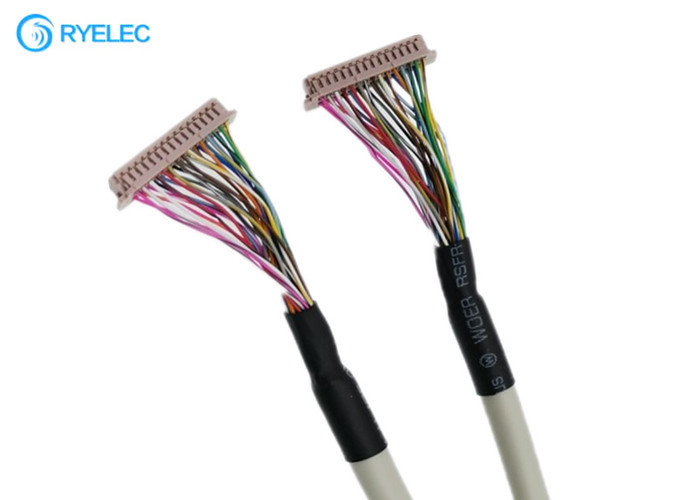 DF13-30DS-1.25C al indicador digital de DF13 TTL al cable del perno 1.25m m LCD del tablero 30 de LVDS
