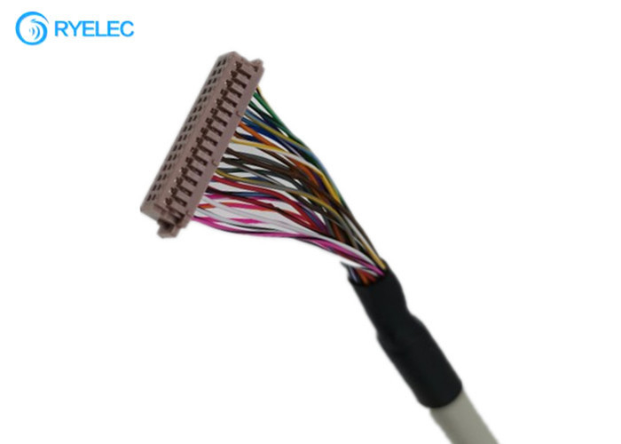 DF13-30DS-1.25C al indicador digital de DF13 TTL al cable del perno 1.25m m LCD del tablero 30 de LVDS