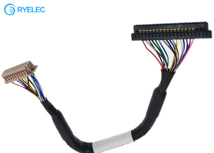 Pares trenzados 20pin JAE FI-S20S al cable de 20P horas DF13-20DS-1.25C el 1.25MM LVDS LCD para el monitor